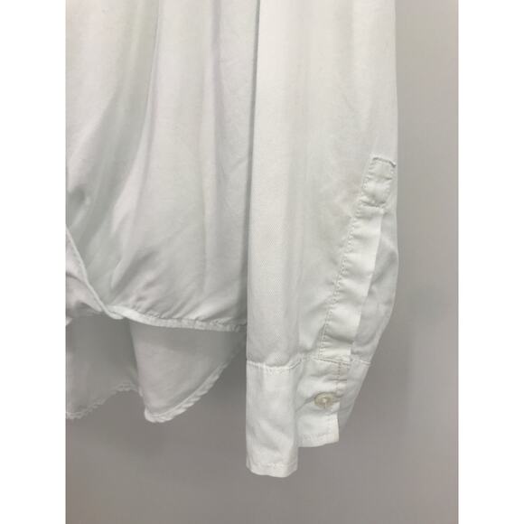 Lou & Grey for LOFT Light Blue Hi Lo Bubble Hem Popover Top Size M - Picture 3 of 5